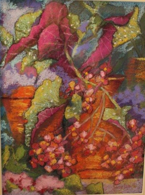 Begonia, pastel